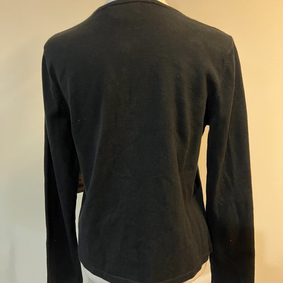 Jones of New York- Signature Black cardigan MEDIUM - Picture 2 of 3